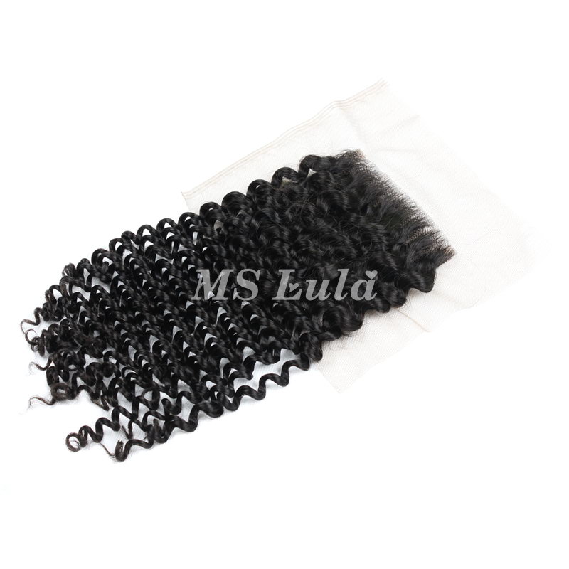 12A Italy Roman Curl 4X4 Medium Brown Lace Closure - 图片 3